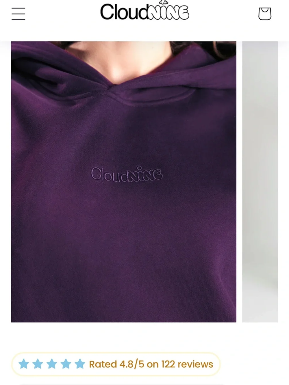 Cloudnine matching set Set with fidgets grounding hoodie